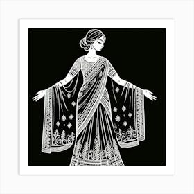 Amazing Paper cutting art works of Elegance 3 Art Print