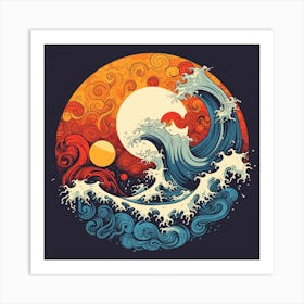 Great Wave Off Kanagawa 11 Art Print