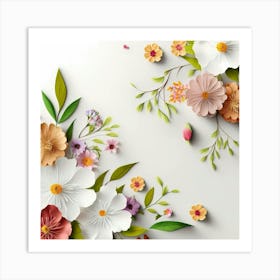 Paper Flowers 1 Art Print