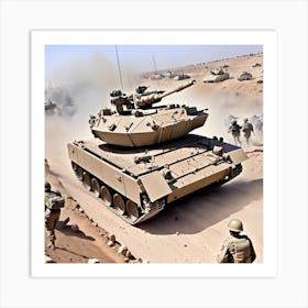 M1a2 Tank Art Print