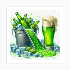 sliding IPA Art Print