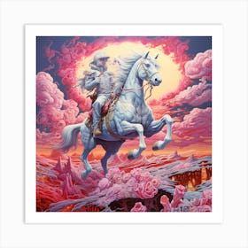 'The White Horse' Art Print