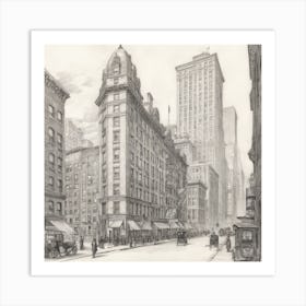 New York City Street Scene 2 Art Print