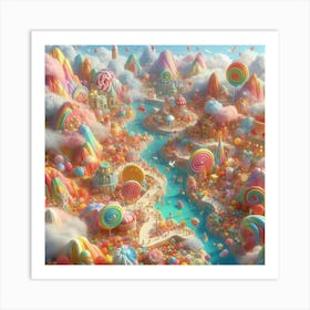 Candy Land 2 Art Print