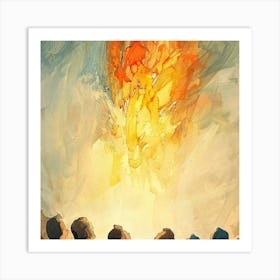 Throne Of Fire Art Print