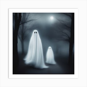 Ghosts In The Woods 1 Art Print