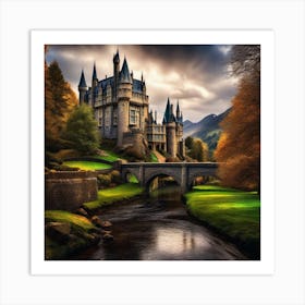 Hogwarts Castle 19 Art Print