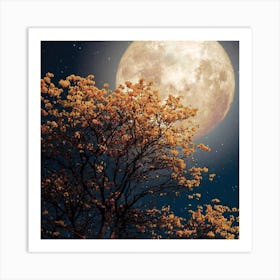 Full Moon In The Sky Art Print