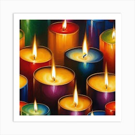 Many Candles 5 Art Print