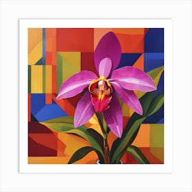 Phragmipedium Orchids Abstract 1 Art Print