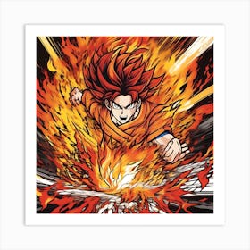 FIRE HELL BOY Art Print