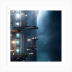 Futuristic City 9 Art Print