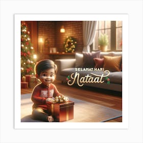 Cute Christmas Art Print