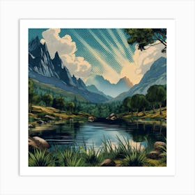 Enchanted Horizon 5 Art Print