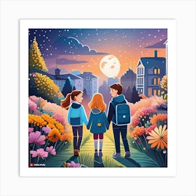 Night In The City Art Print