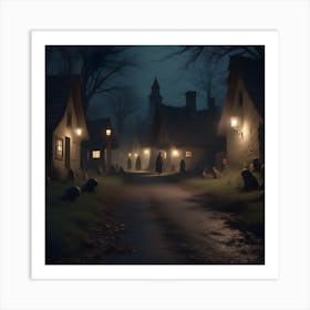 Haunted Village Art Print