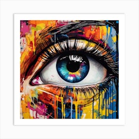 Colorful Eye 1 Art Print