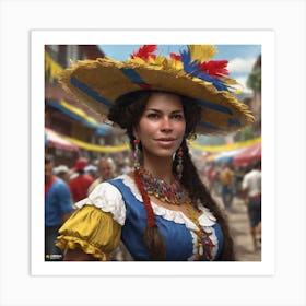 Mexican Woman 7 Art Print