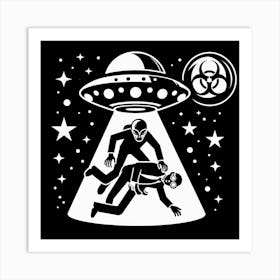 Aliens In Space 5 Art Print