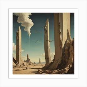 Desert Landscape 5 Art Print