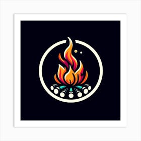 Campfire Logo 2 Art Print