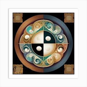 Tai Chi Mandala Art Print