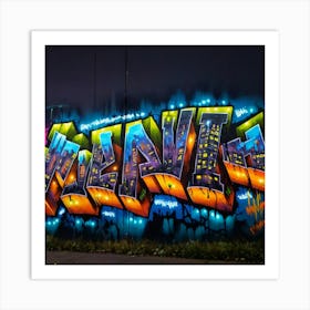 London Graffiti Art Print