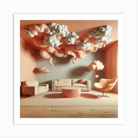 Room With Clouds Art Print