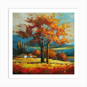 Autumn Trees 1 Art Print