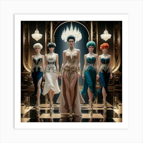 Art Deco Fashion Art Print