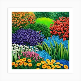 Colorful Garden Art Print