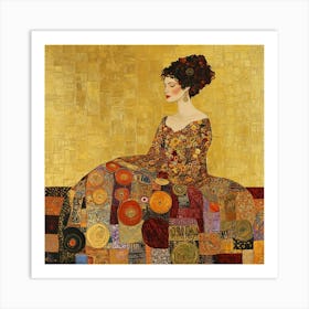 Klimt - Lady In Gold 1 Art Print