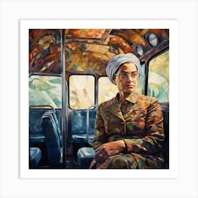 Lincoln Bus Art Print