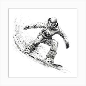 Snowboarder Art Print