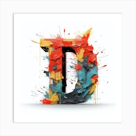 Letter D Art Print