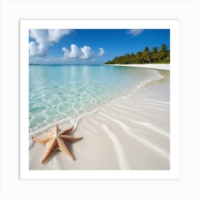 Starfish On The Beach Art Print