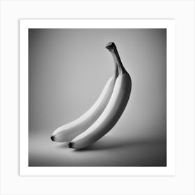 Two Bananas Art Print