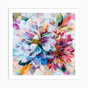 Dahlias 1 Art Print