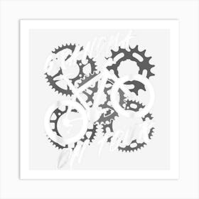 Grandma On Tour Grandmother Is Biking Bicycling Art Print