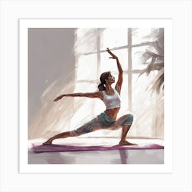 Yoga Pose 1 Art Print