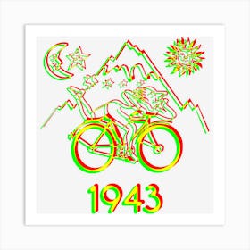 Bicycle Day 1943 Lsd Acid Hofmann Trip Art Print