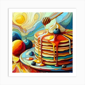 Pancakes With Syrup 2 Art Print