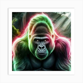 Gorilla In The Jungle Art Print