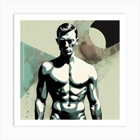 The Male Illustrations Male Nude Posing Art Print