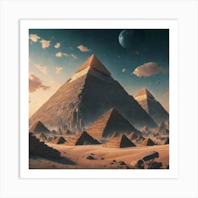 Pyramids Of Giza 2 Art Print