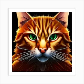 Portrait Of A Cat 9 Art Print