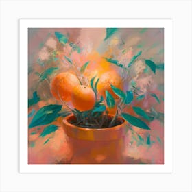 Oranges In A Pot 8 Art Print