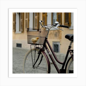 A Photo Of A Bicycle With A Basket There Wk Ujocsroom3pme3 Aong Jiyggpycrqmneoxspoqwmw Póster