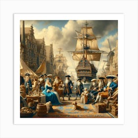 Merchants Of Amsterdam Art Print