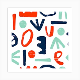 Colorful Abstract Shapes vol. 2 Art Print